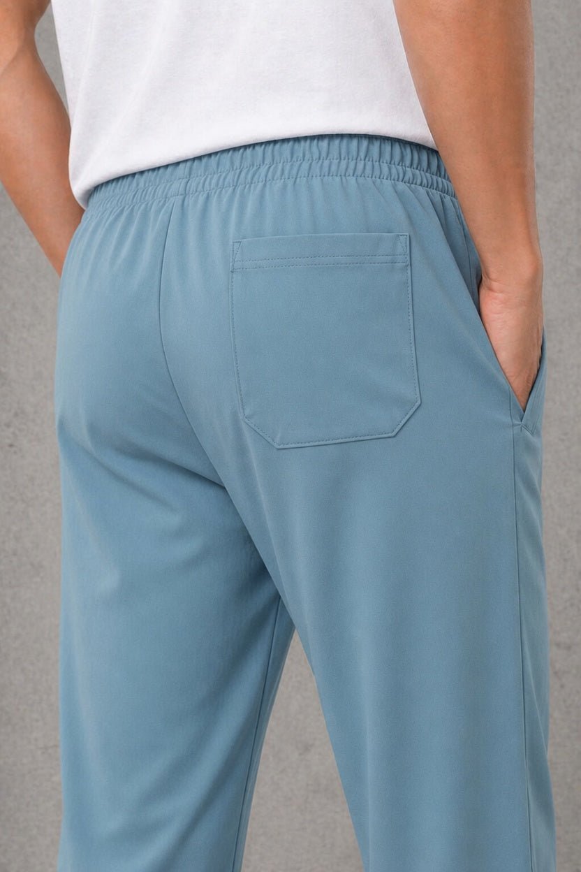 Slim Fit Pique Stretch Trousers Pakistan – Breathable Spandex Jogger Pants - Vibe Z9
