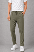 Slim Fit Pique Stretch Trousers Pakistan – Breathable Spandex Jogger Pants - Vibe Z9