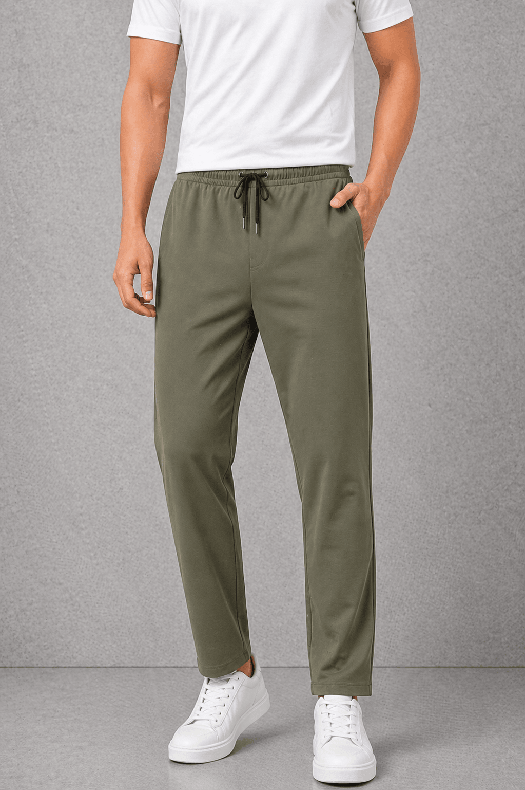 Slim Fit Pique Stretch Trousers Pakistan – Breathable Spandex Jogger Pants - Vibe Z9