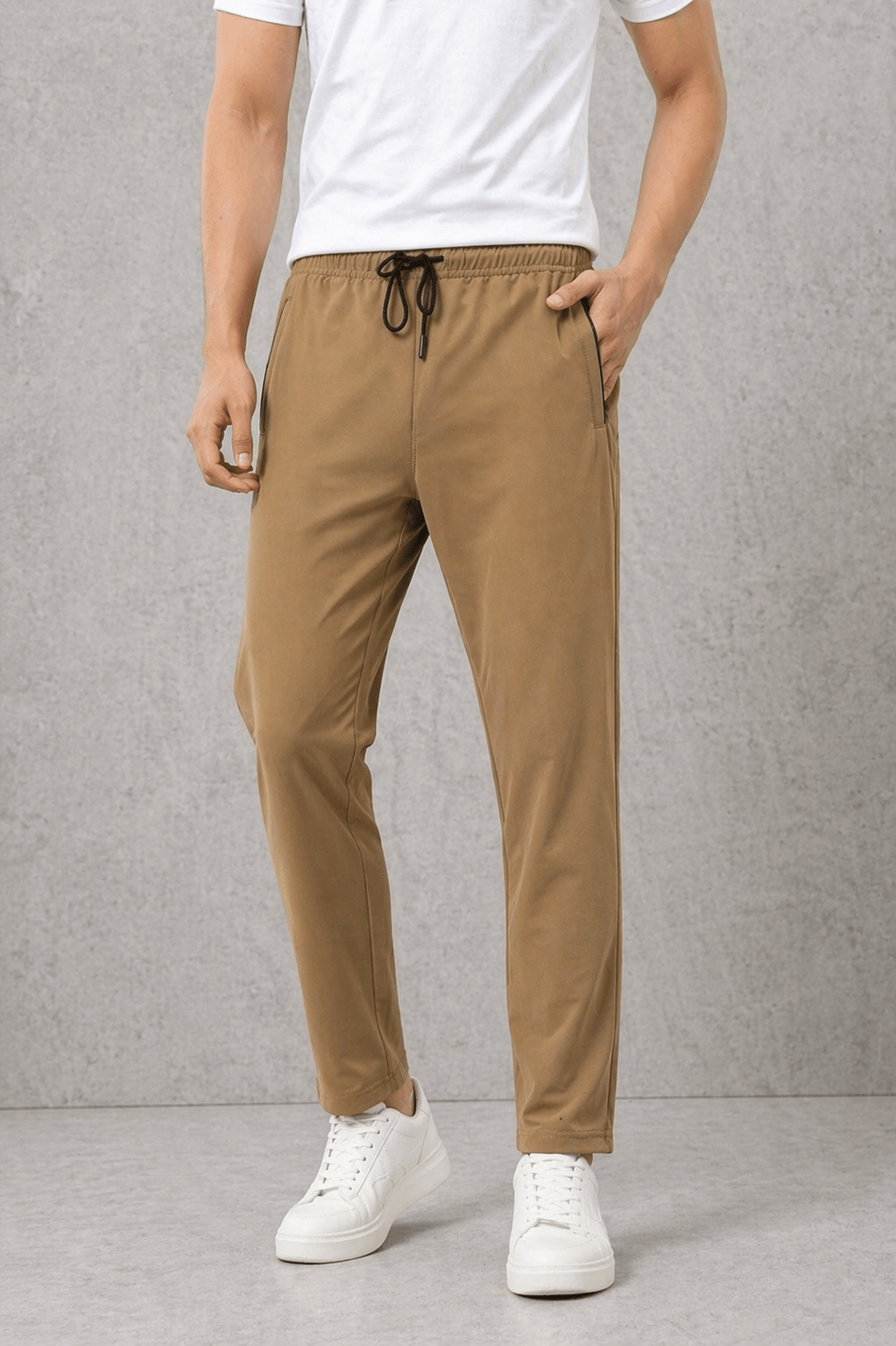 Slim Fit Pique Stretch Trousers Pakistan – Breathable Spandex Jogger Pants - Vibe Z9