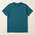 Teal Crew Neck T-Shirt | Premium Cotton Casual Tee - Vibe Z9