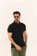 Textured Imported Polo Shirt – 3 Button Smart Casual Fit - Vibe Z9