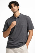 Textured Imported Polo Shirt – 3 Button Smart Casual Fit - Vibe Z9
