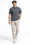 Textured Imported Polo Shirt – 3 Button Smart Casual Fit - Vibe Z9