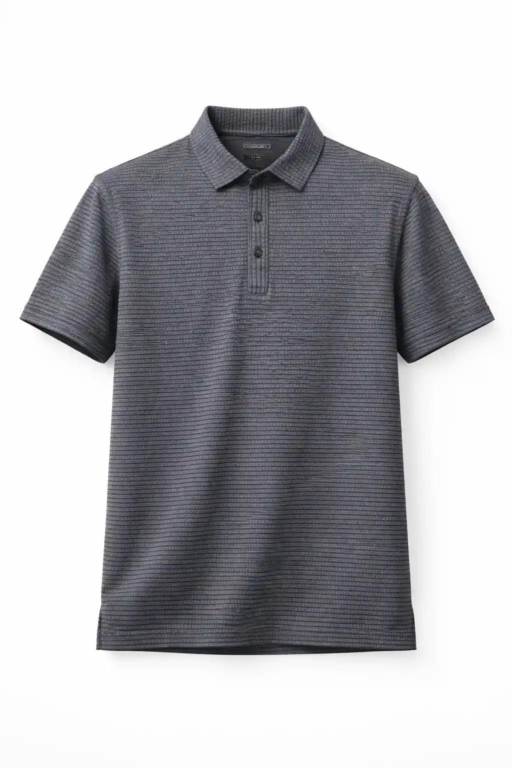 Textured Imported Polo Shirt – 3 Button Smart Casual Fit - Vibe Z9
