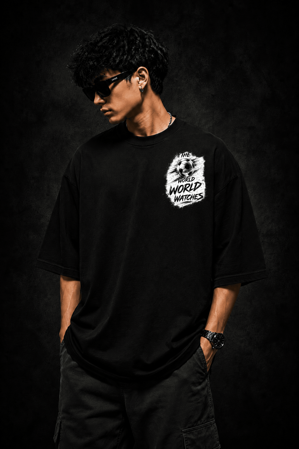 The World Watches — FIFA WC 2026 Oversized Graphic Tee - Vibe Z9