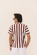 Vertical Striped Polo Shirt – 3 Button Casual Summer Polo - Vibe Z9