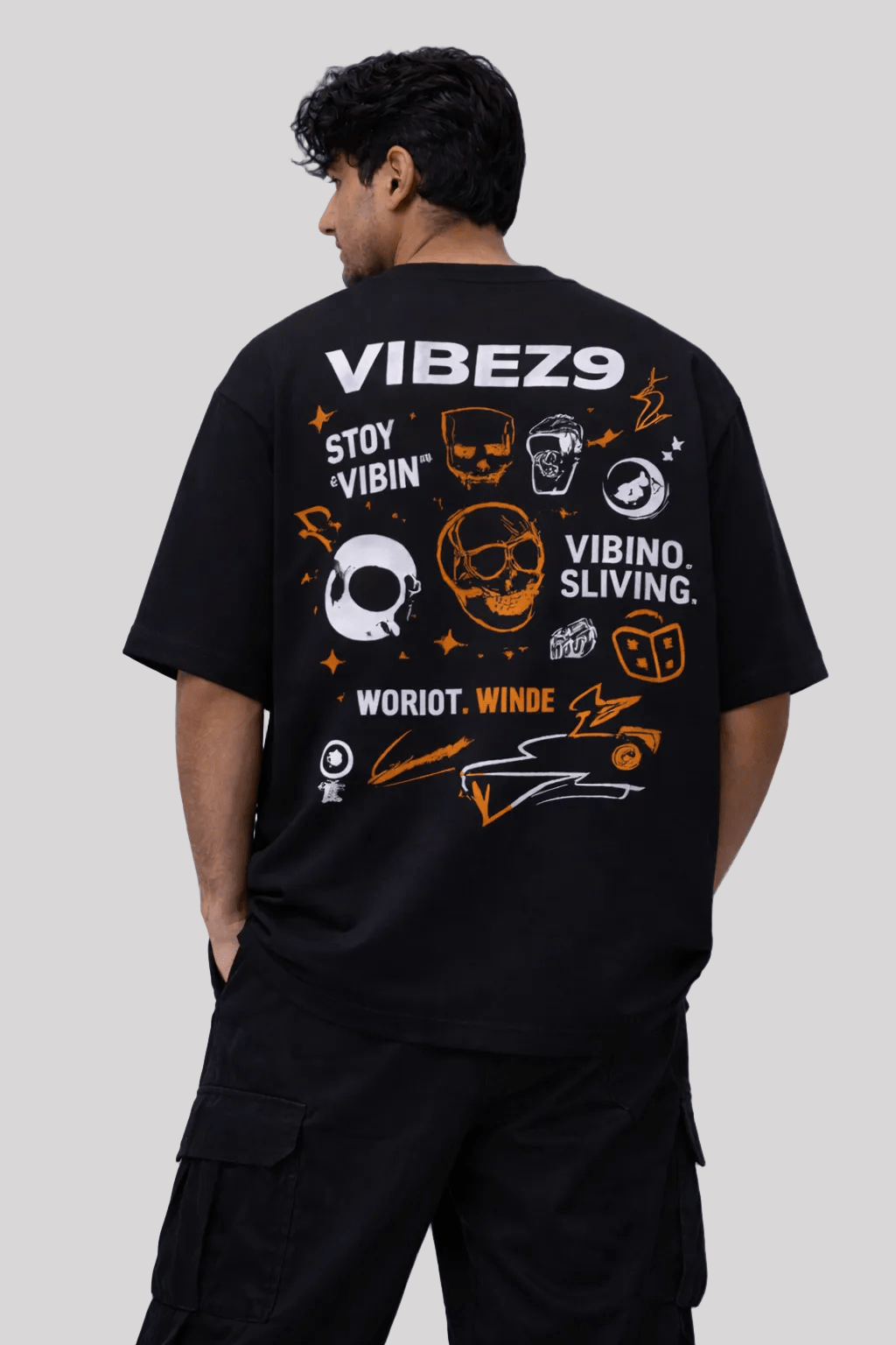 VibeZ9 Breaking Norms Oversized Graphic Tee - Vibe Z9
